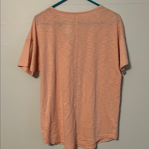Knox Rose Women's Blush/peach Short Sleeve Top. Small. Cotton/modal. - Picture 6 of 6